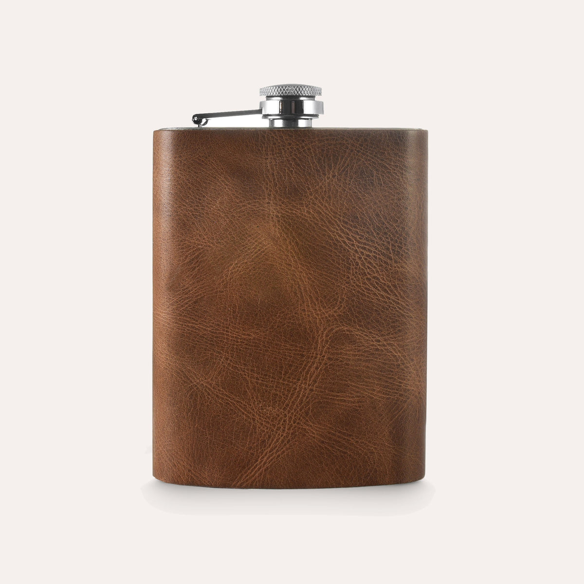 Leather-Wrapped Flask