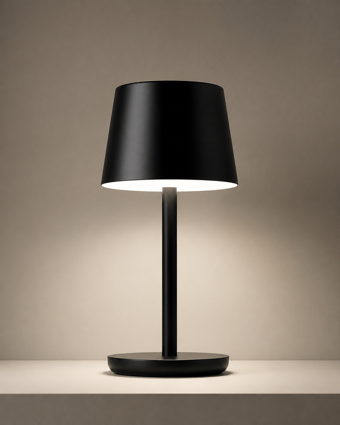 Cordless Bedside Lamp with neutral task light