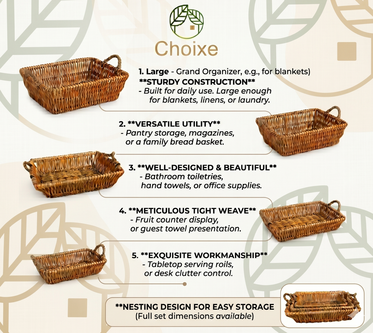 Willow Basket Set