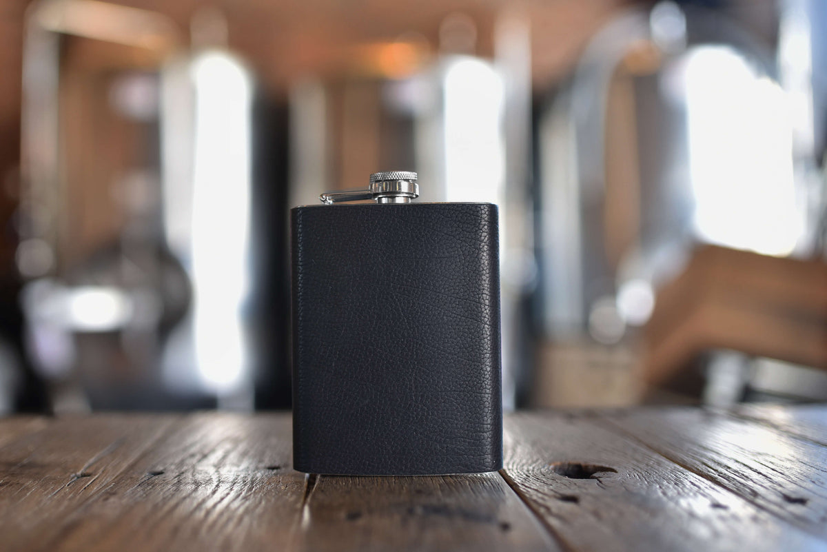 Leather-Wrapped Flask