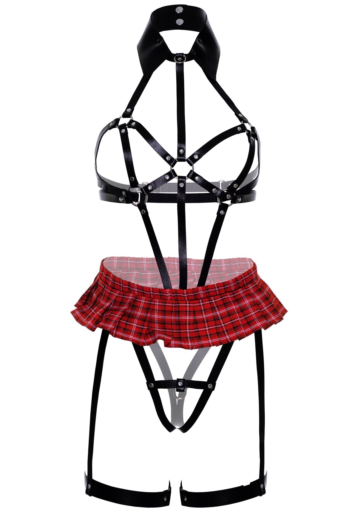 Limits harness teddy set in black