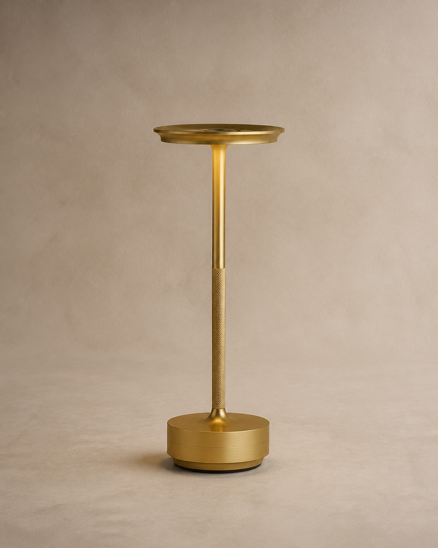 Cordless Table Lamp, Brass Finish