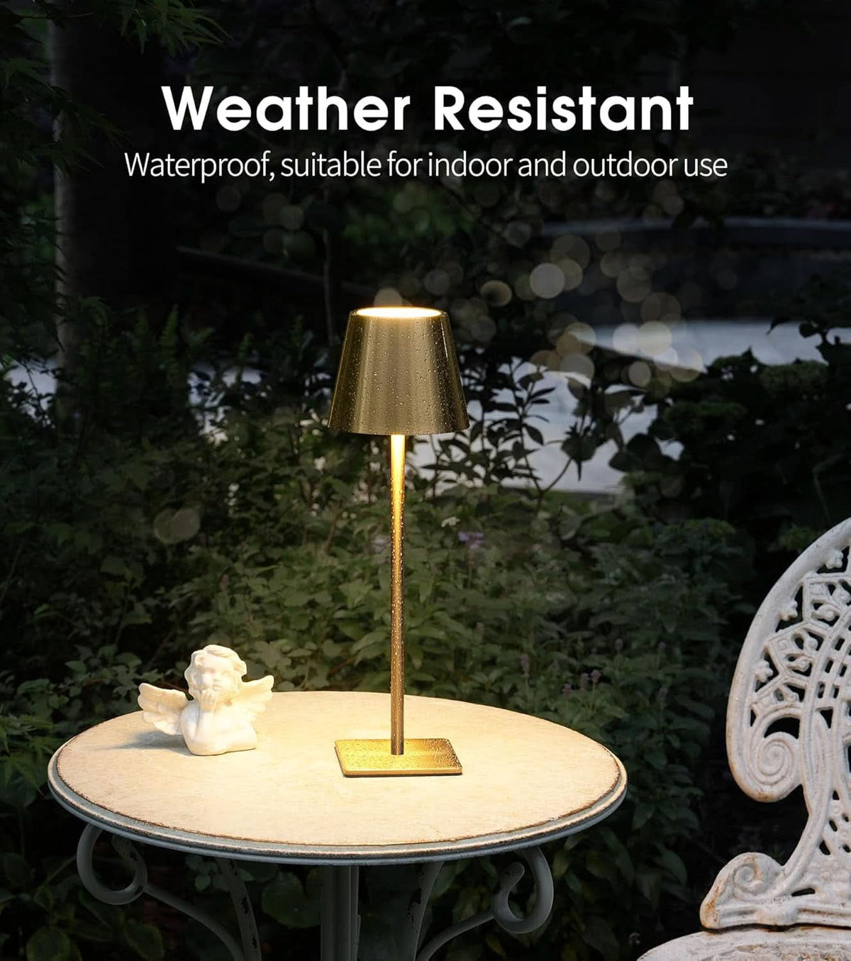 Cordless Table Lamp, Dimmable