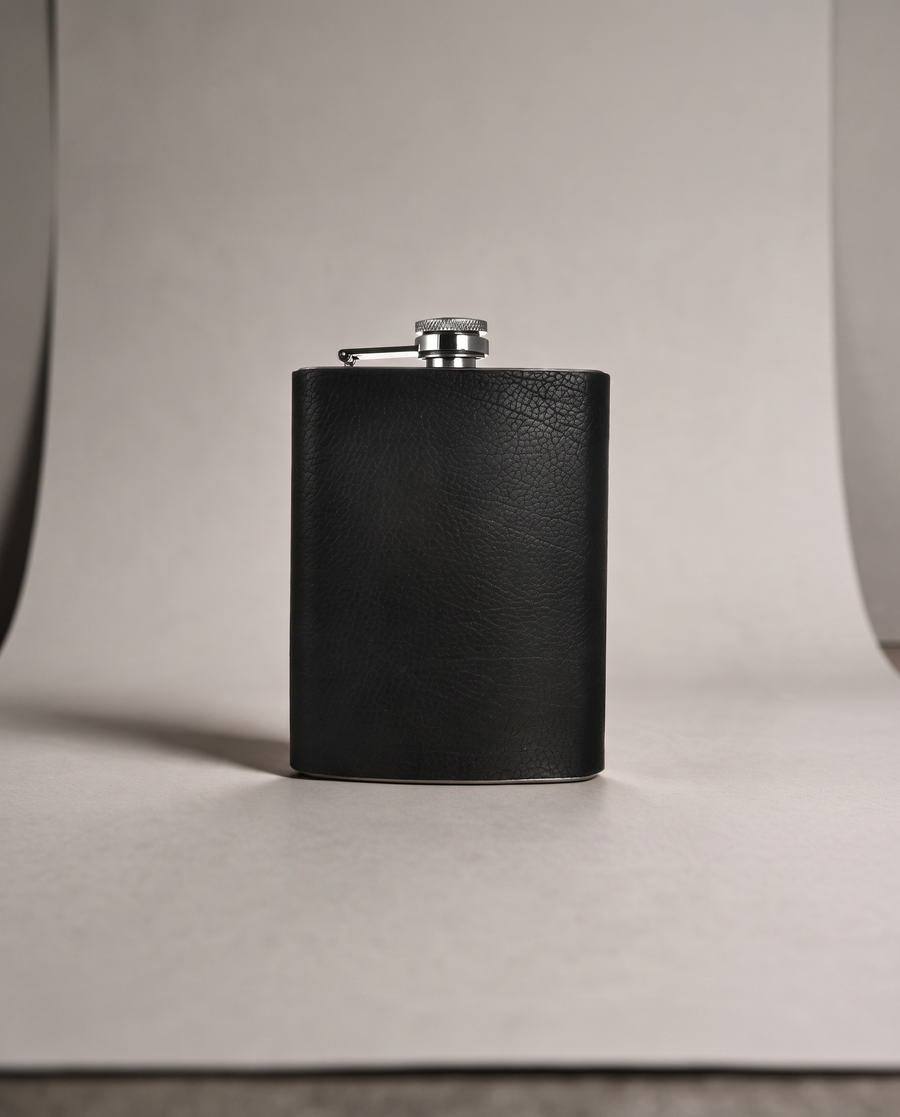 Leather-Wrapped Flask