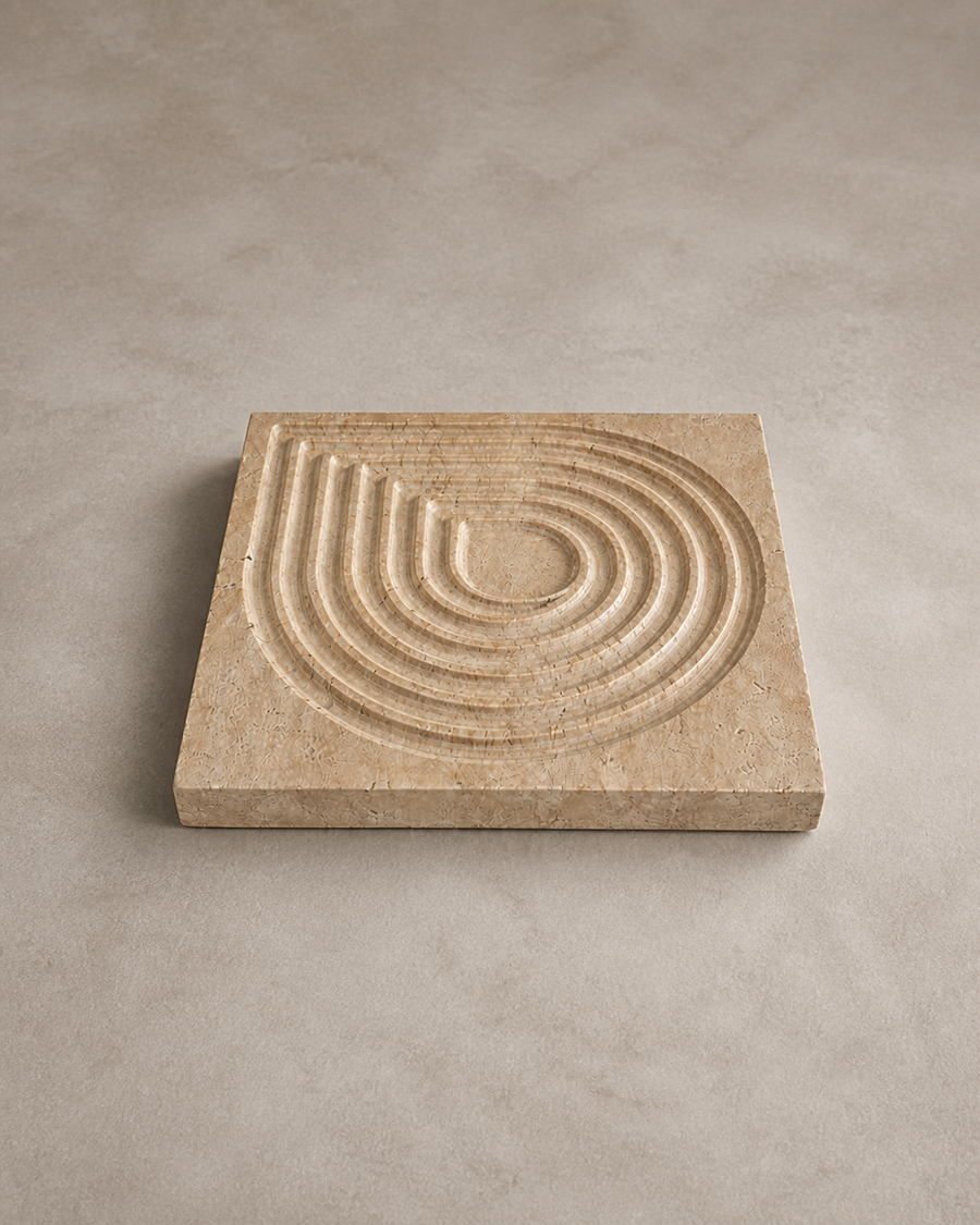 Travertine Catch-All Tray